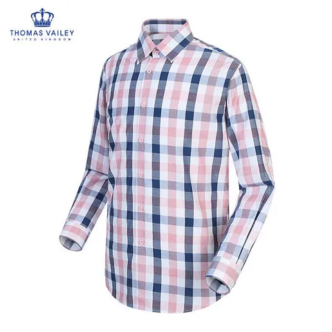 투톤사각 슬림핏 셔츠 핑크 SU373 (P001890454)