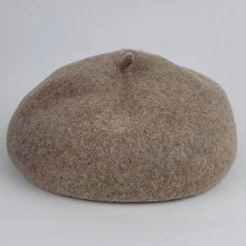 여성 무지 울 겨울 화가 베레모 빵 모자