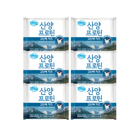 G 동원 산양 프로틴 고단백 치즈 220g 6입