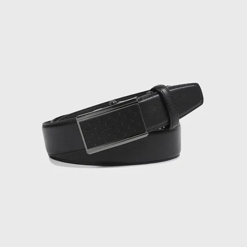 [롯데백화점](셔츠)](사_은품)(베노베로)더비엠보 소가죽 흑유광 자동벨트BLG1ACB1233-K1