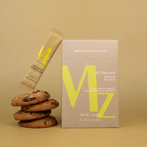 푸르농 탄수화물 단백질 분해효소 크런치 초코쿠키맛 1박스 (3gx30포)