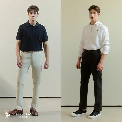 [최신상/앱10%] [U.S POLO ASSN.] 26SS 프레시 코튼팬츠 2종 남성