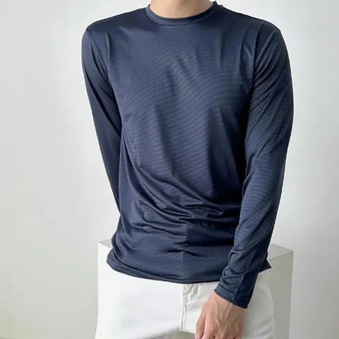 [JHQPS9RV_4B]남성 여름 조거 폭염 라운드 긴팔티 이너 쿨 (26303916A)