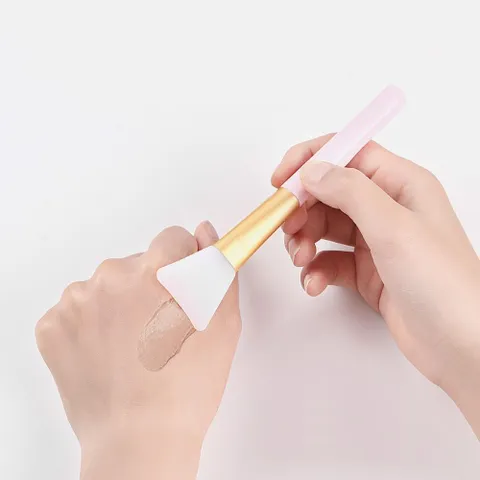 소프트 헤드 멀티 페이스 브러쉬 스파츌라 (색상랜덤) 화장삽 화장스푼 화장스틱 실리콘삽