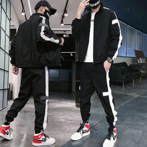 남자 포인트 옆면 모양 검정 흰색 세트 (10653160)