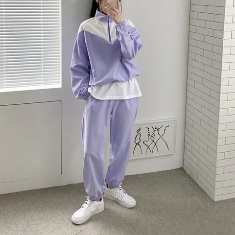H스타일DK빅토리긴팔세트 여성 봄트레이닝복세트 츄리닝셋트 운동복 상하셋업