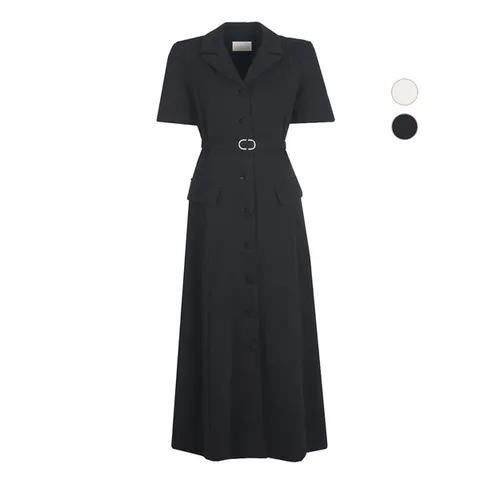 [하프클럽] 여성 블랑쉬 여름 정장 벨티드 원피스