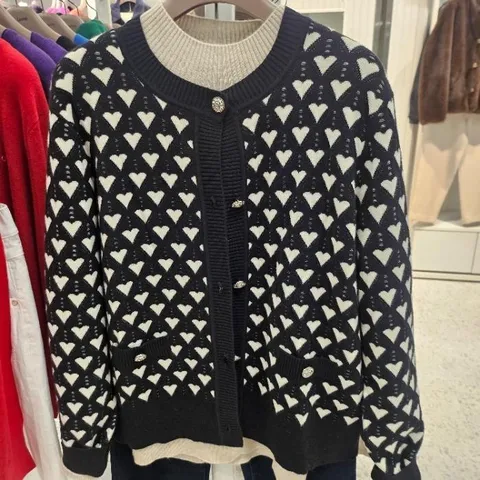 HC03 하트무늬 라운드 가디건 VOC BC4W A426