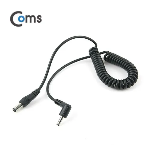 DC전원 변환 케이블(스프링)5.5(2.1)M 3.5(1.5)M 꺾임 DC전원 변환 꺾임 PC케이블 컴퓨터케이블