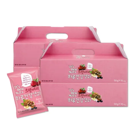 [리얼넛츠]하루건강견과 크랜베리 요거트 4박스20g  25봉 / 총 100봉