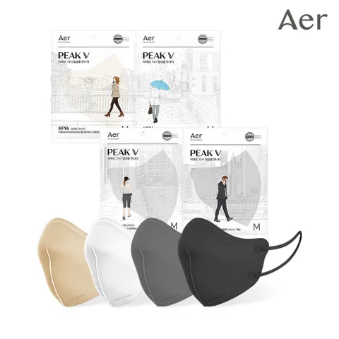 공식] KF94 피크 V 라이트핏 마스크 25개입 (S,M,L) 12종 택 1