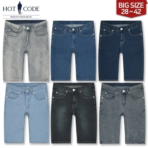 여름 남자 청반바지 슬림 스판 워싱 6종 HC009