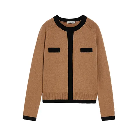 에스타시 울 가디건 카멜 MAX MARA 93460223600
