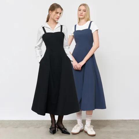 슬리브리스 플레어 롱원피스 [2COL]/WBE1L15502