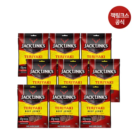 잭링크스 데리야끼 100gX9팩 육포 소고기육포