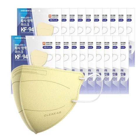 에버뉴크린 새부리형 황사방역마스크KF-94베이지/대형플러스 100입