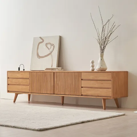 아멜리 원목 2000 낮은 거실장