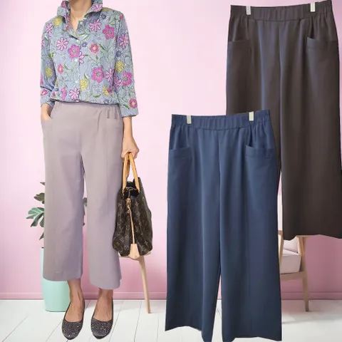 썸머칠부밴딩바지 여름 편한 고무줄 할머니바지