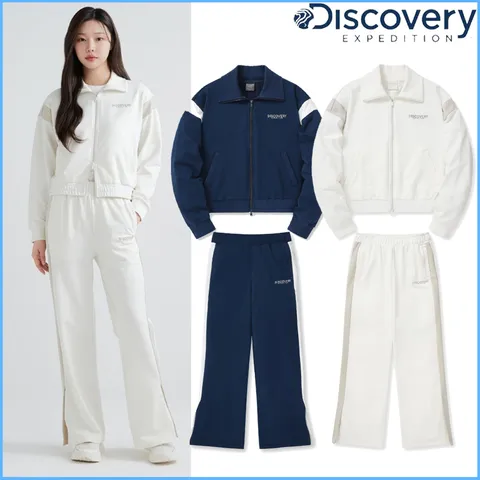 디스커버리 여성 오버핏 일자팬츠 트레이닝세트 DWTR45041,DWTP45041