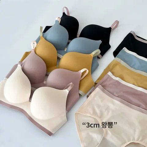 [브리치] 비바럽 / 여성 속옷세트 노와이어 볼륨업 예쁜속옷 UN19595F