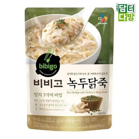 비비고 녹두닭죽 420g X 5개