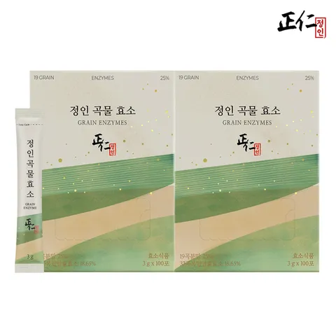 [정인] 저분자 식이섬유 현미 곡물효소 100포x2박스(총 200포)