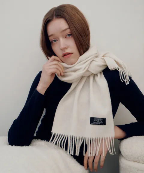 루이까또즈 브렌트솔리드 머플러 아이보리 2DMW819IV 463691