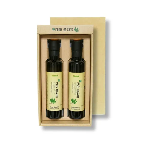헴플라 대마종자유 햄프씨드 오일 세트 250ml x 2병 대마종자유  햄프씨드오일  대마씨유