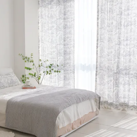 프렌치 린넨 뜨왈 창문 커튼(130cmx150cm)