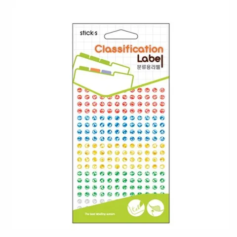 홀로그램견출지 20-7004A 멀티컬러(∮5 7장)