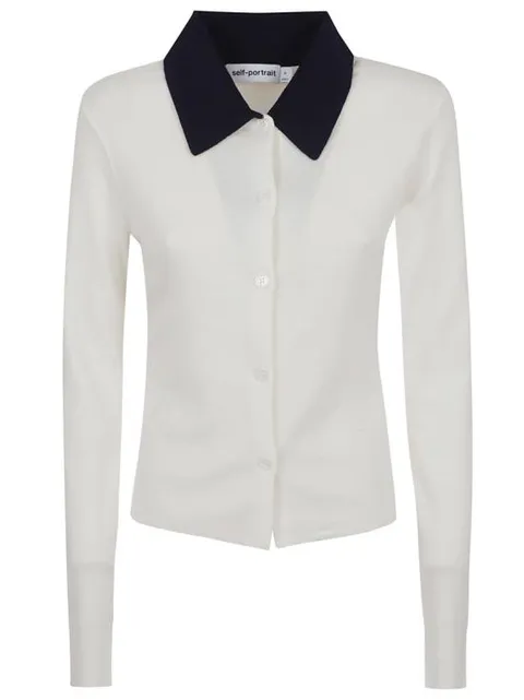 [해외직구] 25FW 셀프 포트레이트 니트웨어 PF25 097CC White