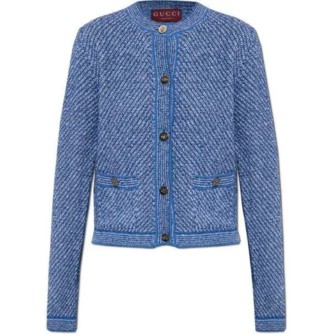 GUCCI  25 파인 코튼 크루넥 가디건 (818643 XKENR 4179)