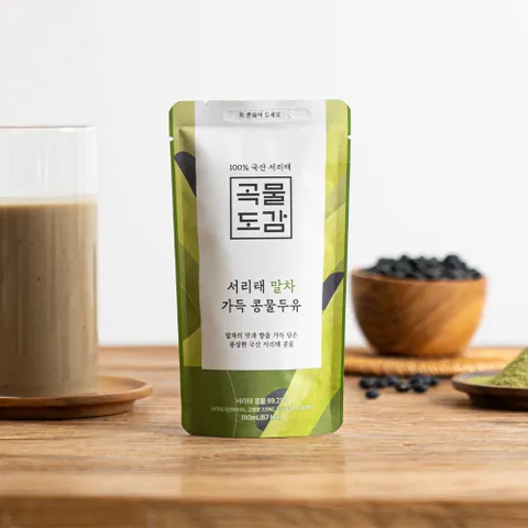 곡물도감 말차 서리태 가득 콩물두유