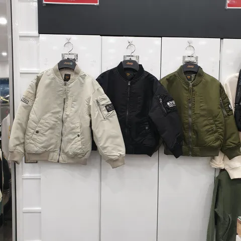지 패딩 누빔 항공점퍼 KO3JPU253_KG