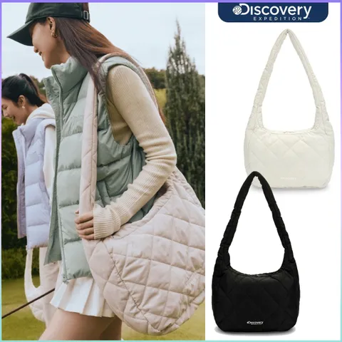 디스커버리 공용 멜로즈 퀼팅 숄더백 L사이즈 호버백 DXCR0553N
