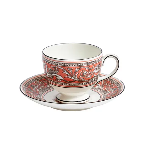 [롯데백화점]플로렌틴 살몬 커피잔 1인조