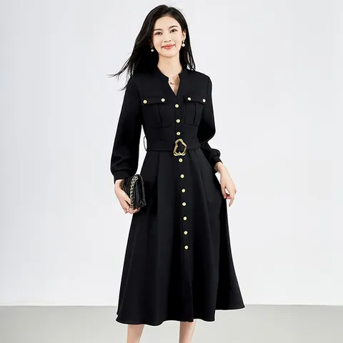 [하프클럽] (55~88)페미닌꽃버클원피스+벨트 캐주얼원피스 쉬폰원피스 엄마옷 임산부가을원피스 가을원피스 간