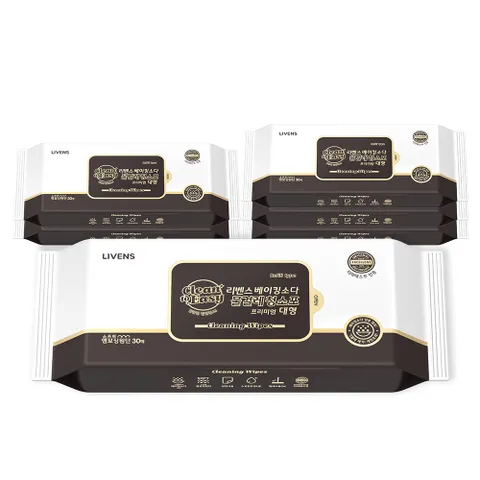 파워클린 베이킹소다 물걸레 청소포(대형) 180매(30매*6팩)