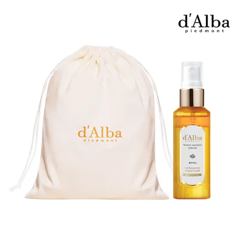 d'Alba] 로얄 화이트트러플 세럼(60ml)+화이트벨벳파우치