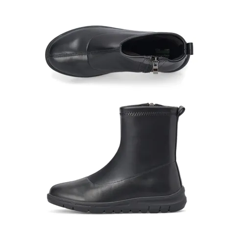 발편한 아치깔창 여성 앵클 스판 부츠 코이 블랙 DW30051-BK