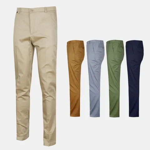 남성 뒷밴딩 스판 중년 캐주얼 면바지 TD221 봄 가을