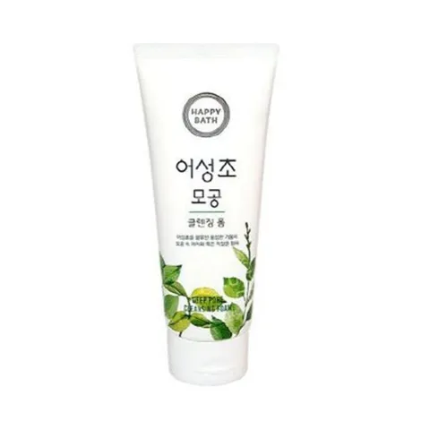 클렌징폼 딥 해피바스 어성초 세안제 200g 폼클렌징 SNM 클렌징폼 세안제 클렌저 얼굴세안제