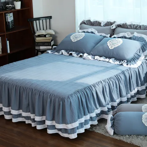 류금숙 프렌치감성 실키케어 향균프릴 이중프릴침대커버