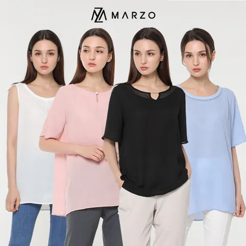 시그니처 앙상블 블라우스