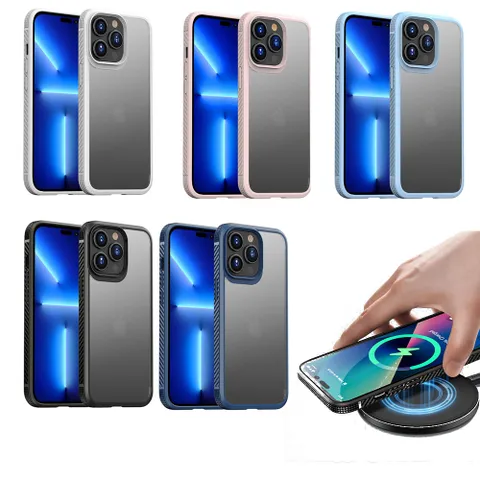 아이폰 14 pro max 프로 컬러 프레임 반투명 젤리 하드 케이스