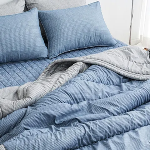 차렵이불 이불패드세트 사계절 투톤 이불 퀸 Q 블루 차렵이불패드세트 차렵이불세트 이불