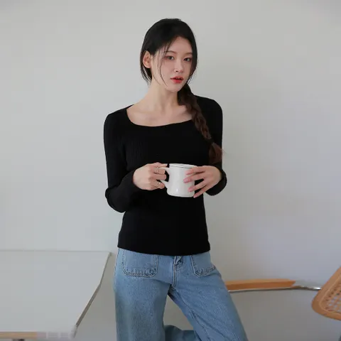 [최초가 109,000원]모리안 스퀘어넥 골지니트 4종세트