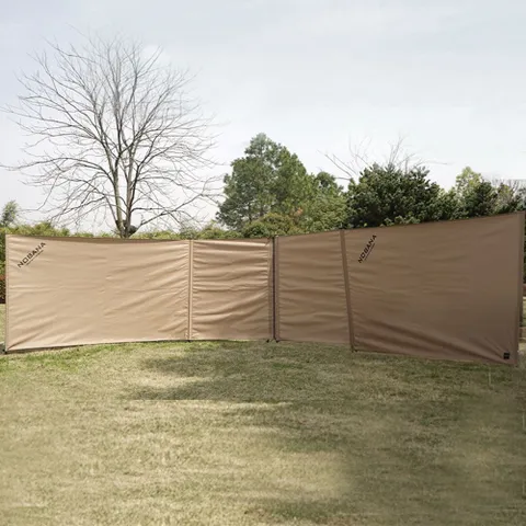 텐트바람 윈드스크린 바람막이 베이지 캠핑 사이드월 베이지 윈드스크린 사이드월