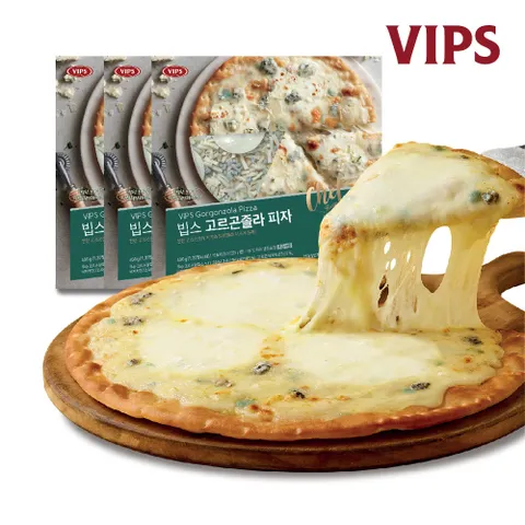 빕스 고르곤졸라 피자 3판