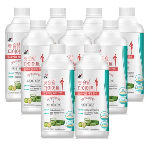 펫슬림 다이어트 알로에겔 베라250 1L x 9병